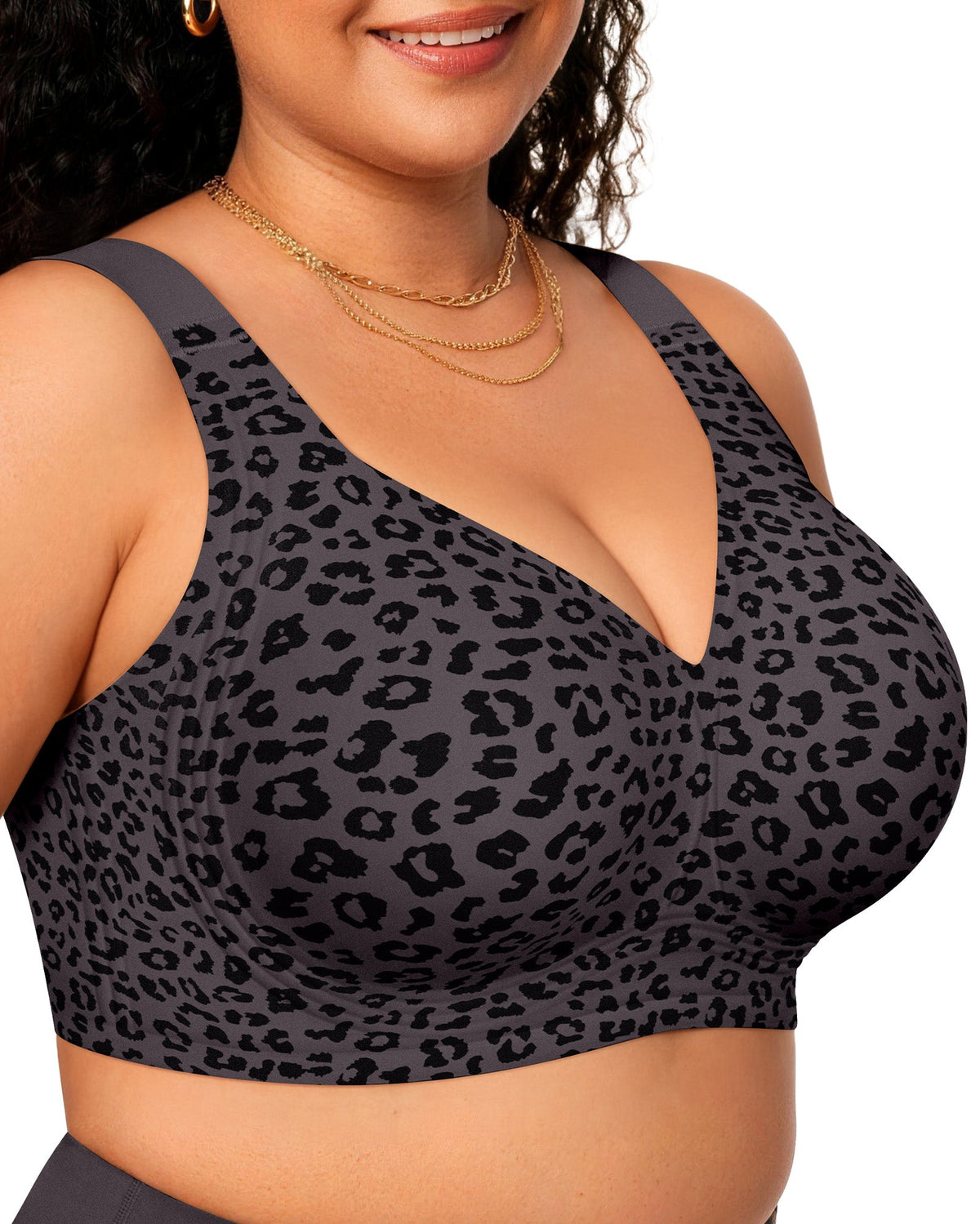 Jelly Bra - Grey Leopard