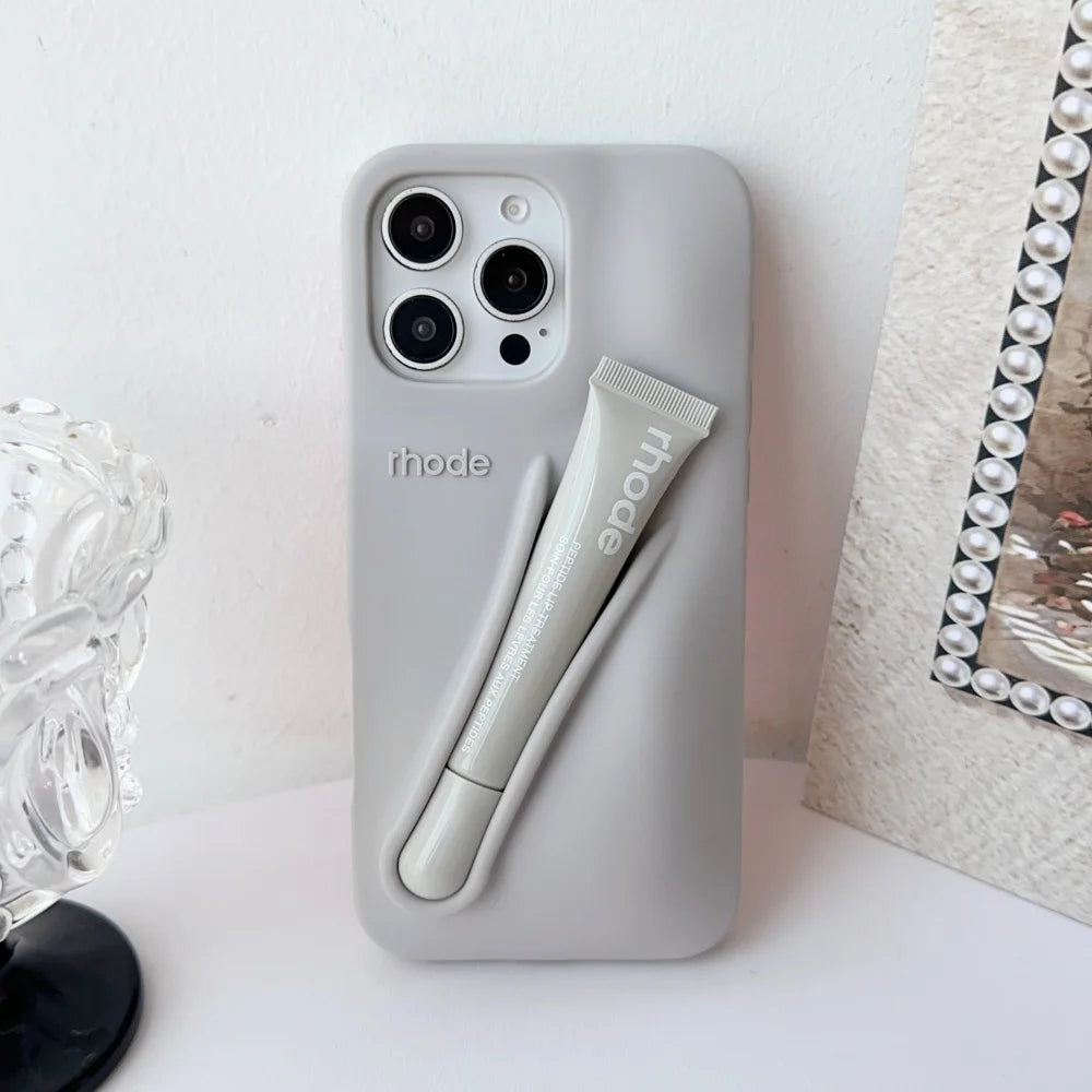 Rhode Lip Case – Silicone iPhone Case with Lip Gloss Holder