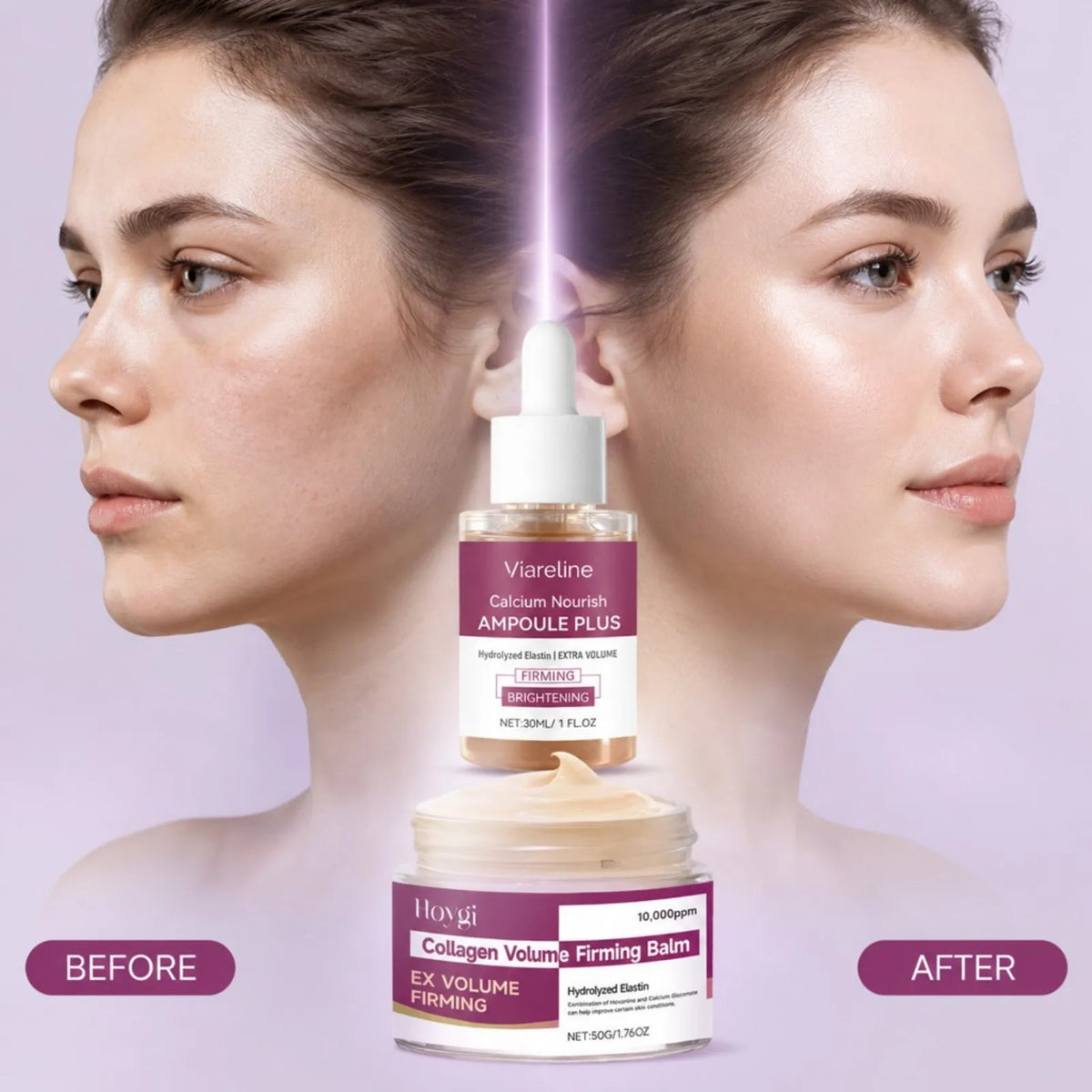 Calcium Volume Skincare Set - Multi Balm, Ampoule, Firming Cream & Eye Cream