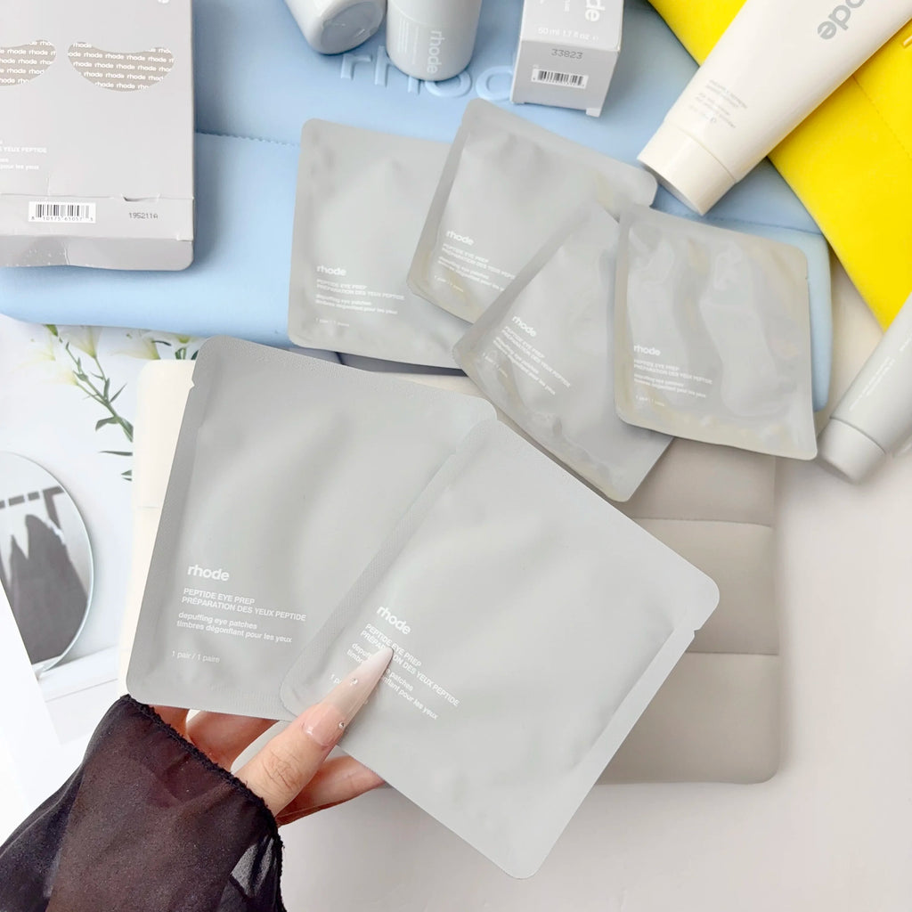 Rhode Skincare Essentials – Glazing Milk, Pineapple Refresh, Face Cream & Eye Patches
