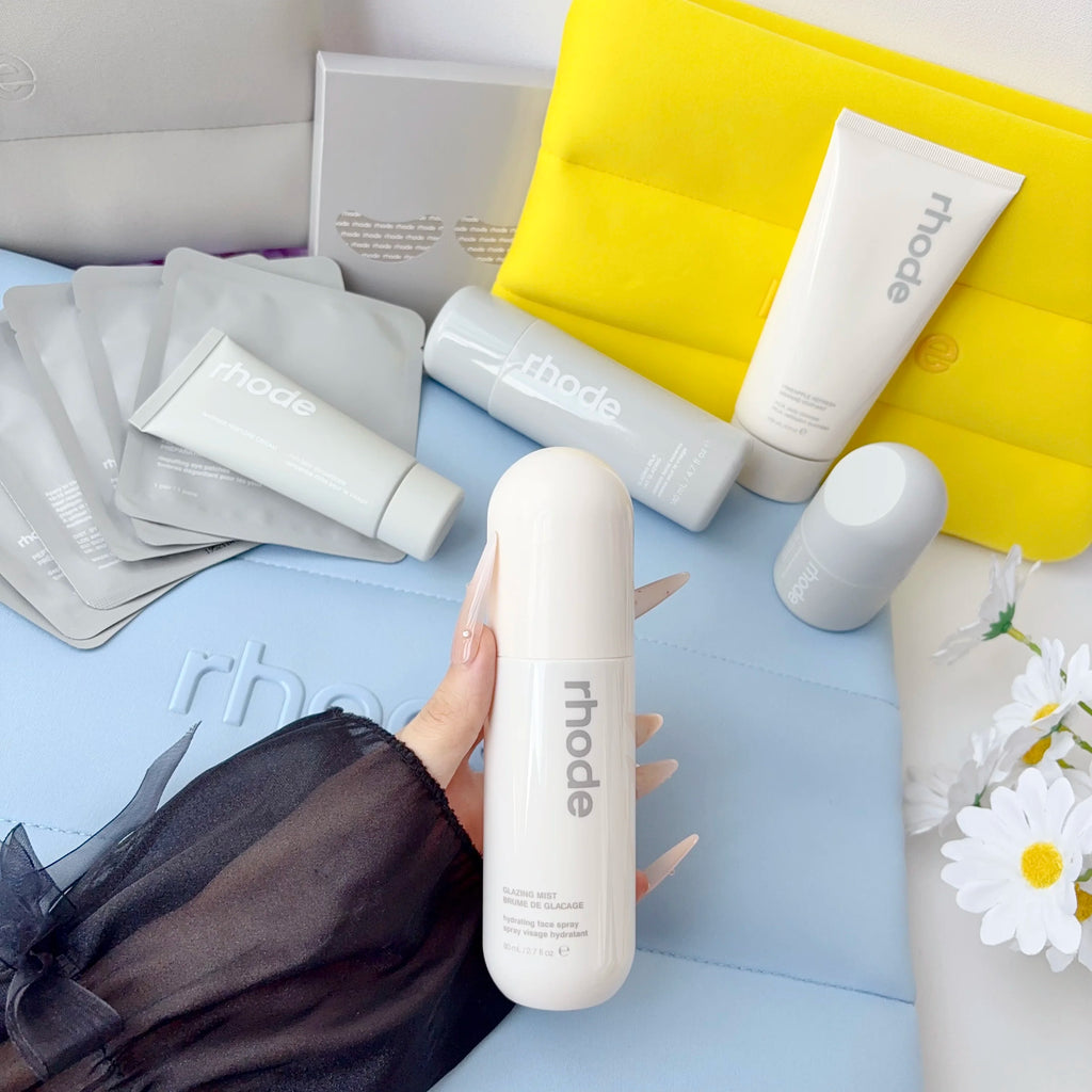 Rhode Skincare Essentials – Glazing Milk, Pineapple Refresh, Face Cream & Eye Patches