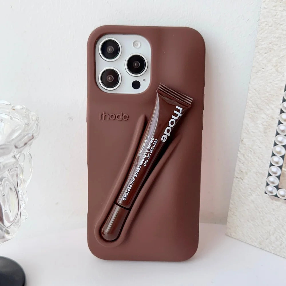 Rhode Lip Case – Silicone iPhone Case with Lip Gloss Holder